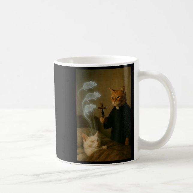 Mug Mage Cat Mème Chat Exorcisme Souris Drôle Fantaisi (Droite)