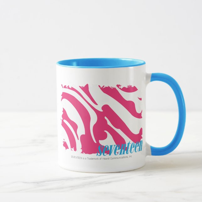 Mug Magenta 3 de zèbre (Droite)