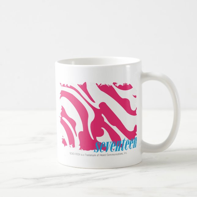 Mug Magenta 3 de zèbre (Droite)