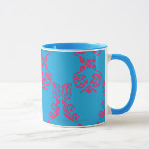 Mug Magenta-Aqua de damassé