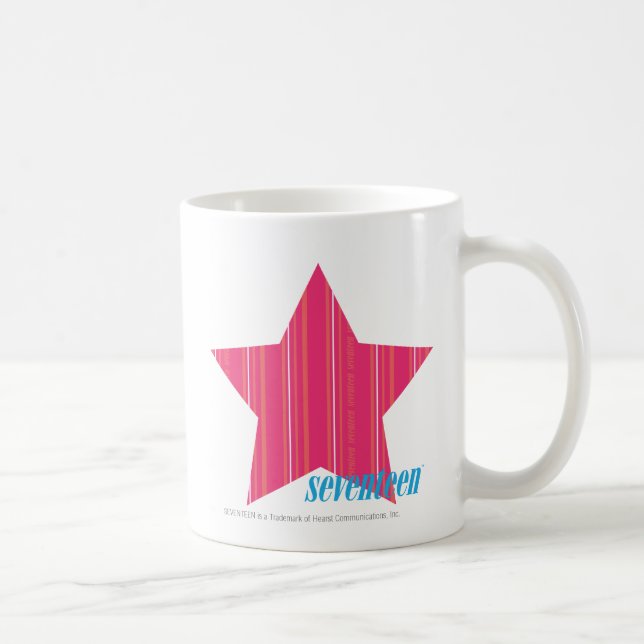 Mug Magenta mince 3 de rayures (Droite)