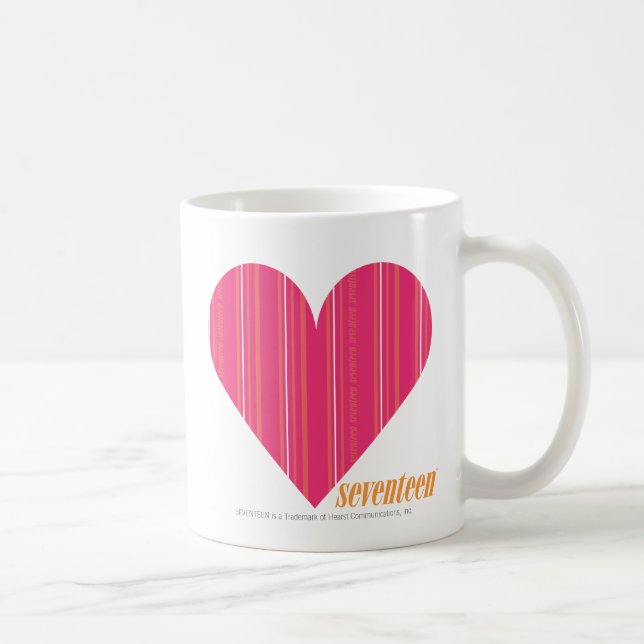 Mug Magenta mince 4 de rayures (Droite)