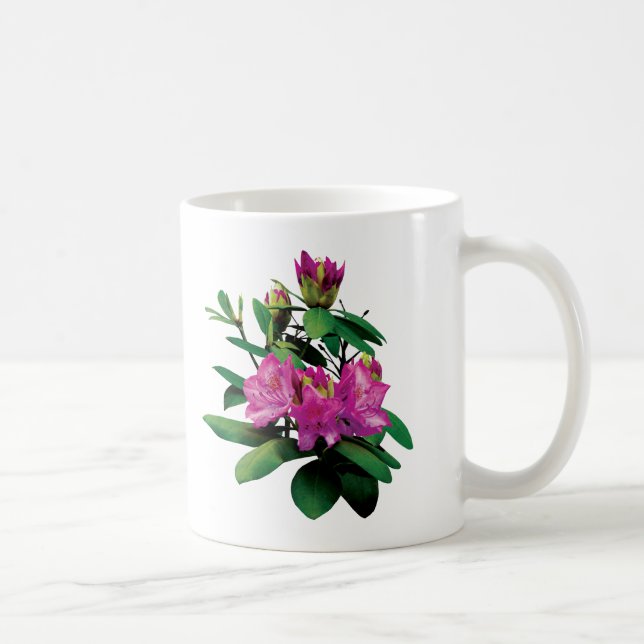 Mug Magenta Rhododendronsavec les bourgeons (Droite)