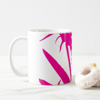 Mug MAGENTA - Tazon con Flor del paraíso en fucsia