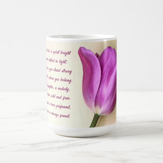Mug Magenta Tulip poétique (Centre)