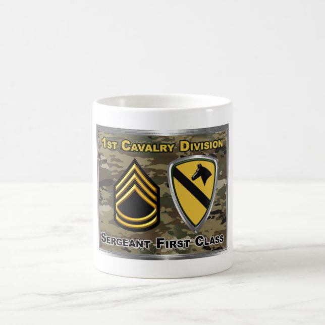 Mug Magic 1re division de cavalerie Sergent de première clas (Centre)