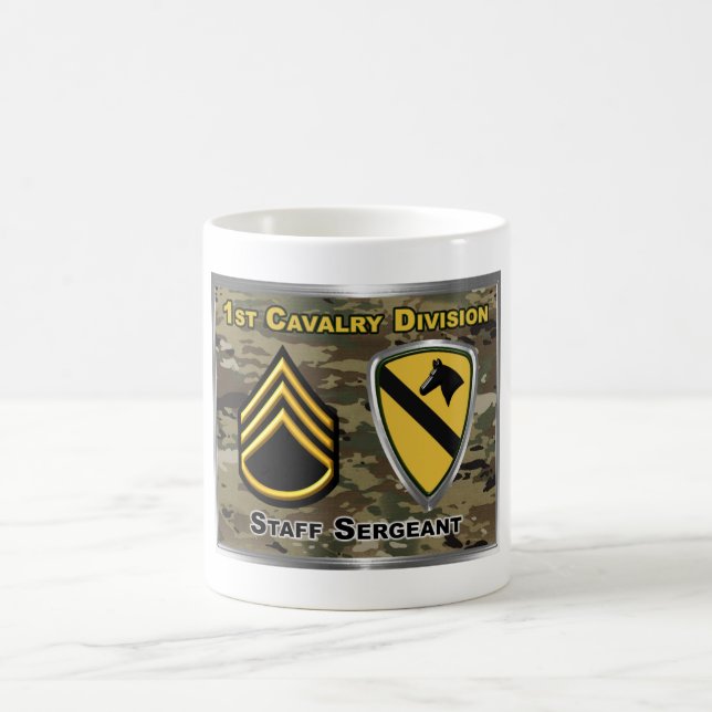 Mug Magic 1re Division de cavalerie Sergent d'état-major (Centre)