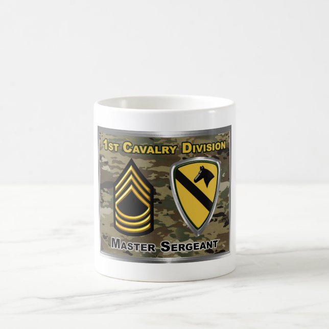 Mug Magic 1re Division de cavalerie Sergent-maître (Centre)
