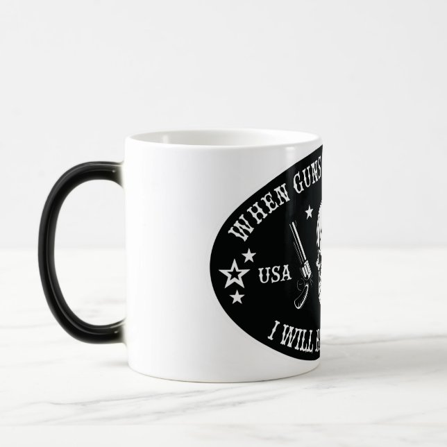 Mug Magic 2e amendement Oreiller (Gauche)