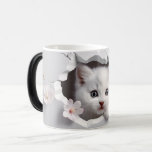 Mug Magic 3D cat<br><div class="desc">The mug is fun and educational,  It makes a fun gift for family,  friends,  nature lovers and pun lovers. The popular 'Tits' design runs all the way around the mug with the title on either side,  perfect for left and right handed people enjoying their favourite brew.</div>
