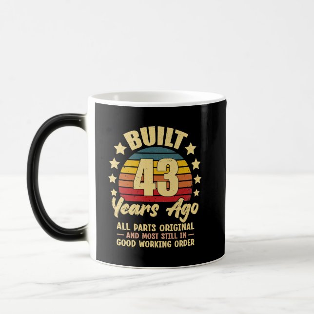 Mug Magic 43 Years Ago All Parts Original 43th Birthday (Gauche)
