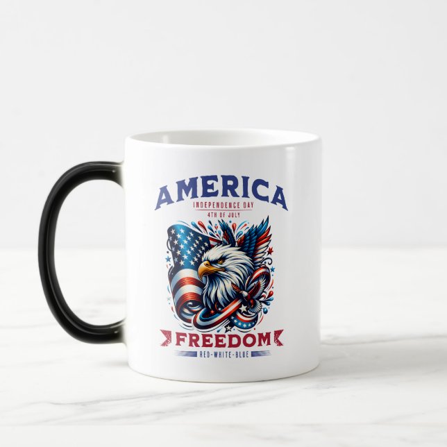 Mug Magic 4 juillet American Eagle Sublimation-61901 (Gauche)