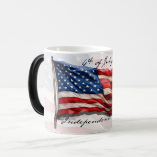 Mug Magic 4 juillet - Célébrer avec le drapeau américain