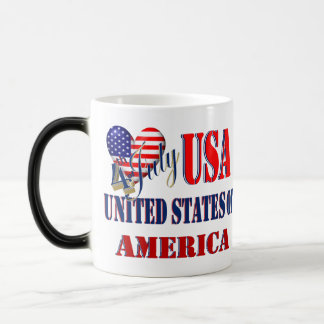 Mug Magic 4 juillet USA T-Shirt Classic Round Sticker Coff