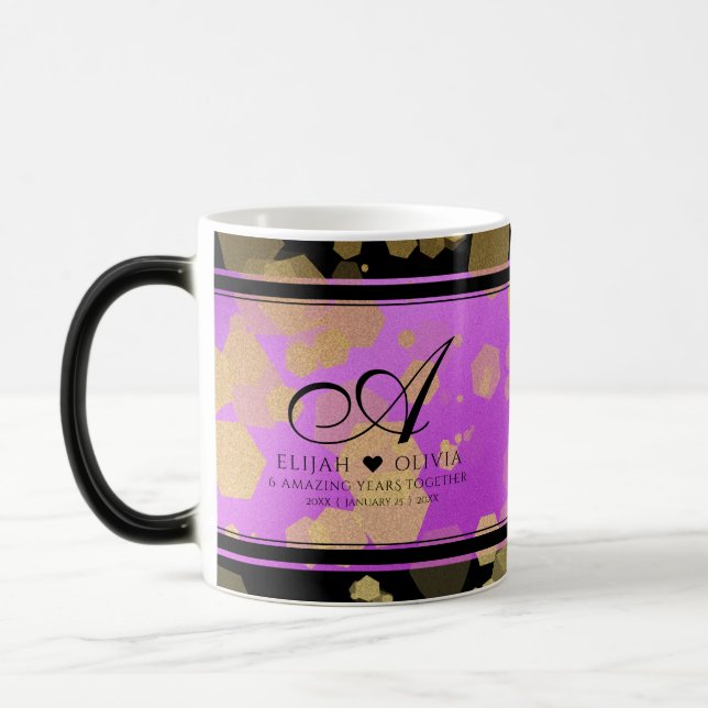Mug Magic 6e 33e 47e 48e anniversaire du Mariage Améthyste (Gauche)