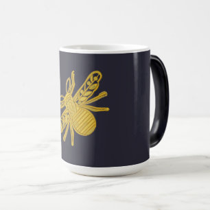 Mug Magic Abeille dorée royale imitation de broderie