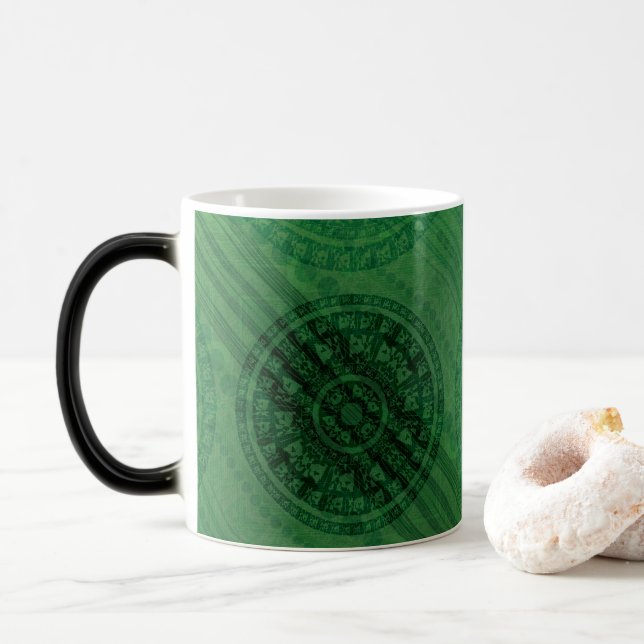 Mug Magic Acceptation | Médaillons de méditation verte (Avec donut)