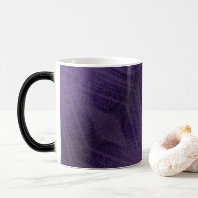 Mug Magic Acceptation | Médaillons de méditation violette (Avec donut)