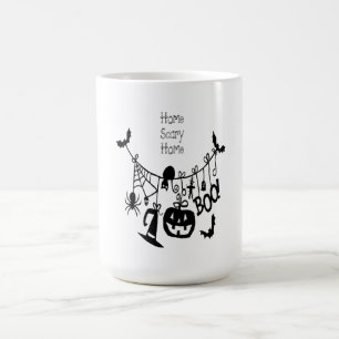 Mug Magic Accueil Citrouille de chauves-souris, Chat noir, V