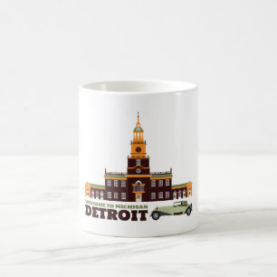 Mug Magic Accueil vers Detroit. Le Michigan - logo de