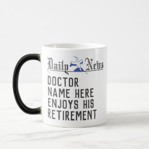 Mug Magic Actualités en gros titre du cadeau de retraite du 