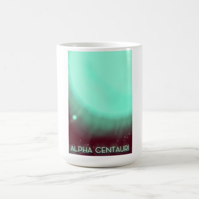 Mug Magic Affiche d'art spatial Alpha Centauri (Centre)