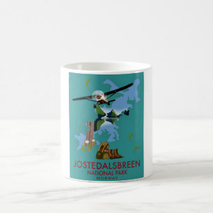 Mug Magic Affiche de vol du parc national de Jostedalsbreen