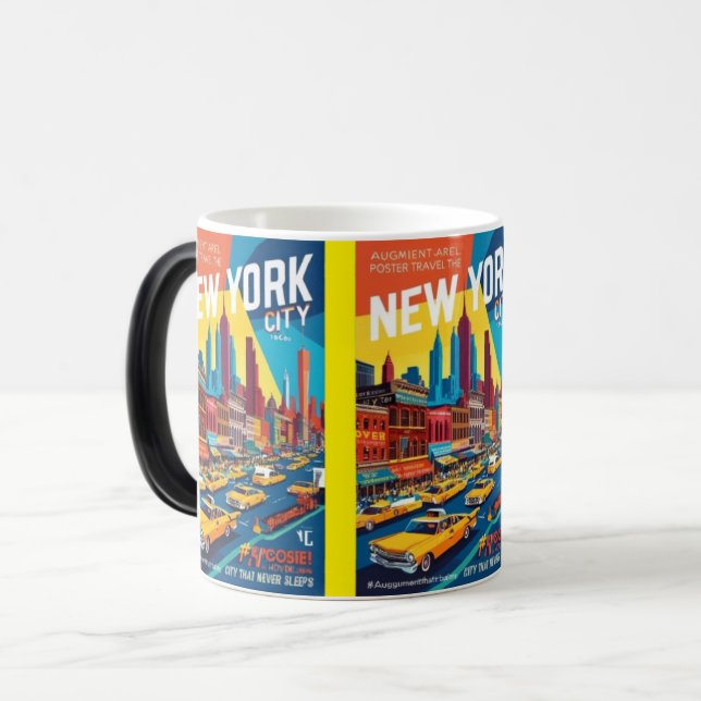 Mug Magic Affiche de voyage AR | 1960 New York (Devant gauche)