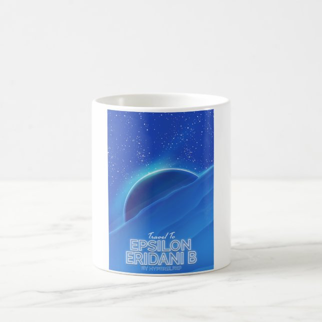Mug Magic Affiche de voyage de science-fiction Epsilon Erida (Centre)
