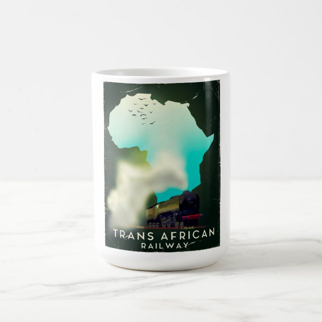 Mug Magic Affiche de voyage du chemin de fer transafricain (Centre)