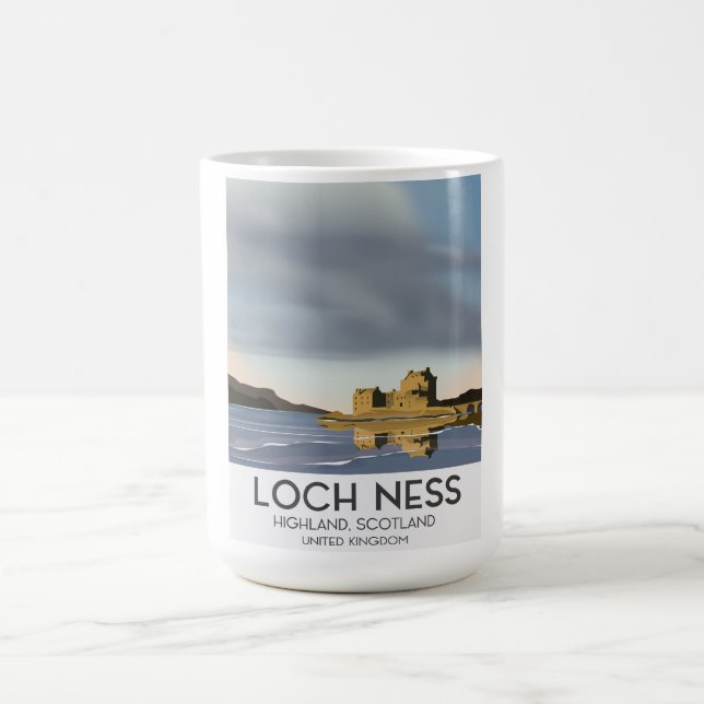 Mug Magic Affiche de voyage Loch Ness, Highlands, Écosse (Centre)