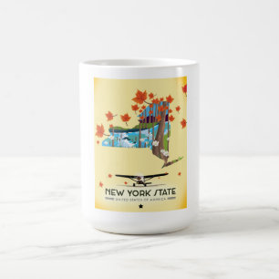 Mug Magic Affiche de voyage vintage de l'État de New York
