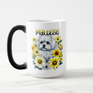 Mug Magic Ai Art de l'aquarelle maltaise pour les propriétai