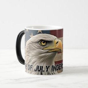 Mug Magic Aigle majestueux et drapeau – Esprit de liberté