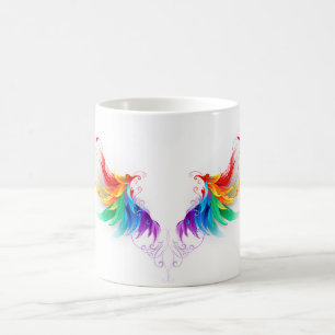 Mug Magic Ailes fluffy arc-en-ciel
