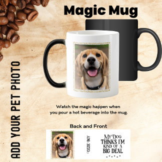 Mug Magic Ajouter votre animal de compagnie photo amusant