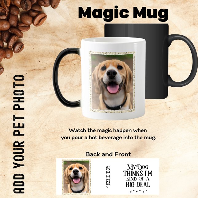 Mug Magic Ajouter votre animal de compagnie photo amusant (Créateur téléchargé)
