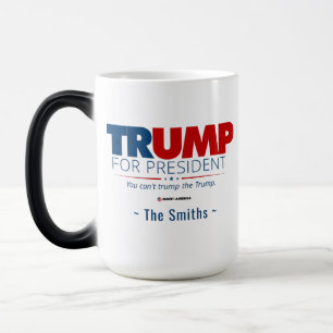 Mug Magic Ajouter votre nom Trump à la présidence
