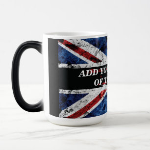 Mug Magic Ajouter votre texte sur le drapeau anglais Jeu d'o