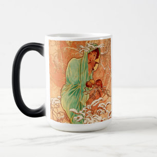 Mug Magic Alphonse Mucha Art Nouveau Hiver