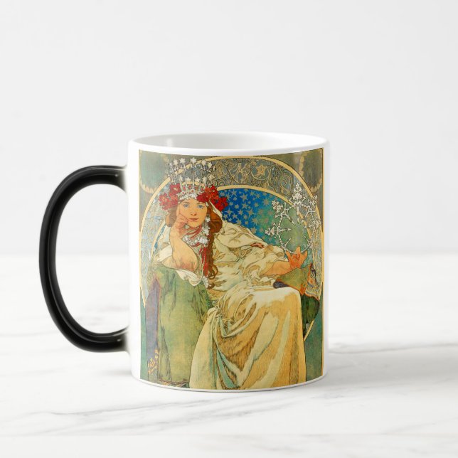 Mug Magic Alphonse Mucha Art Nouveau Princesse Hyacinth (Gauche)