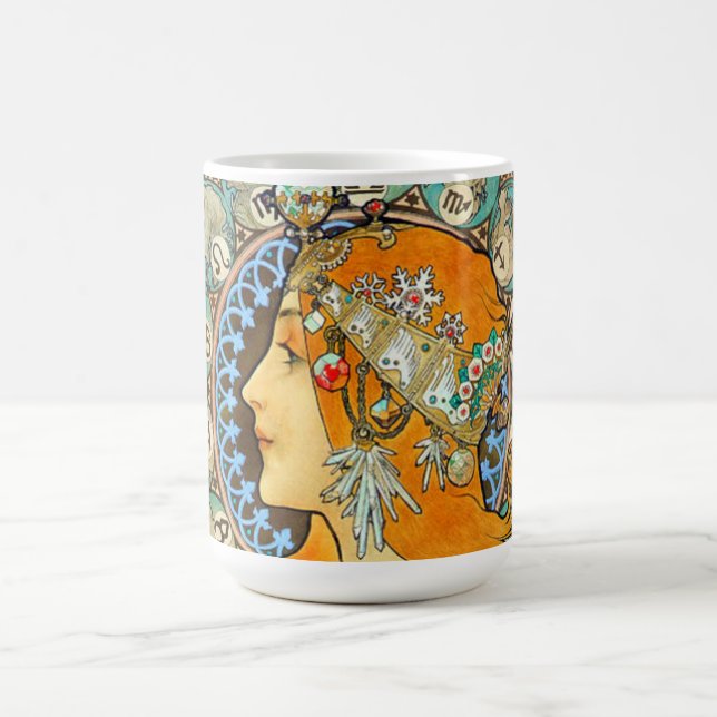 Mug Magic Alphonse Mucha Art Nouveau Zodiac (Centre)