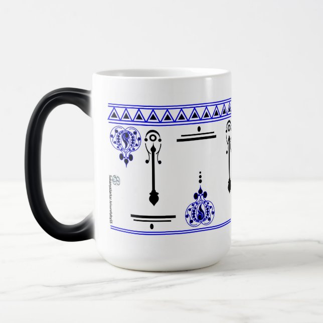 Mug Magic Alpona Design bleu (Gauche)