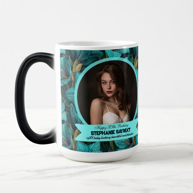 Mug Magic Amaryllis Anniversaire Inspiré Beau (Gauche)