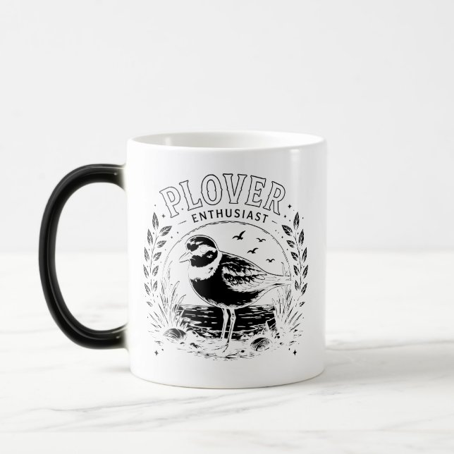 Mug Magic Amateur de pluvier Amateur d'oiseaux (Gauche)