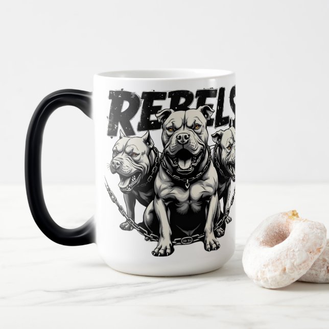 Mug Magic Amateurs de taureaux Rebels-Pitt (Avec donut)