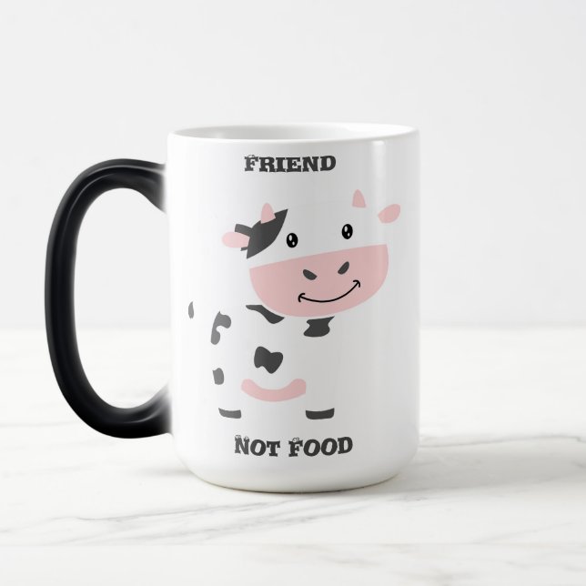 Mug Magic Amie de vache rose mignonne (Gauche)