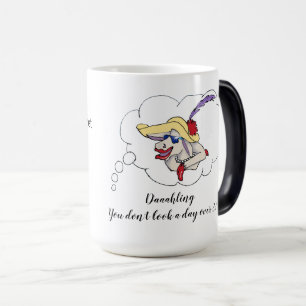 Mug Magic Amusant Anniversaire élégante vache caricature 5
