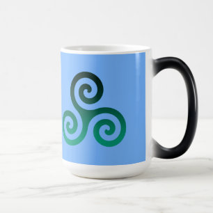Mug Magic Ancien Triskele Vert bleu pâle