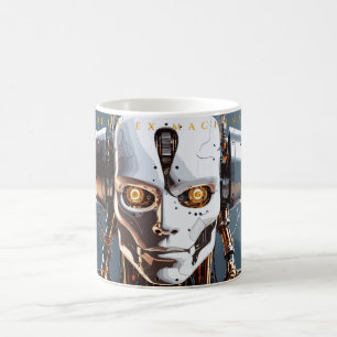 Mug Magic Android Deus Ex Machina en or blanc Sci-Fi